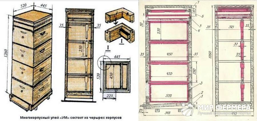 Многокорпусный улей своими руками